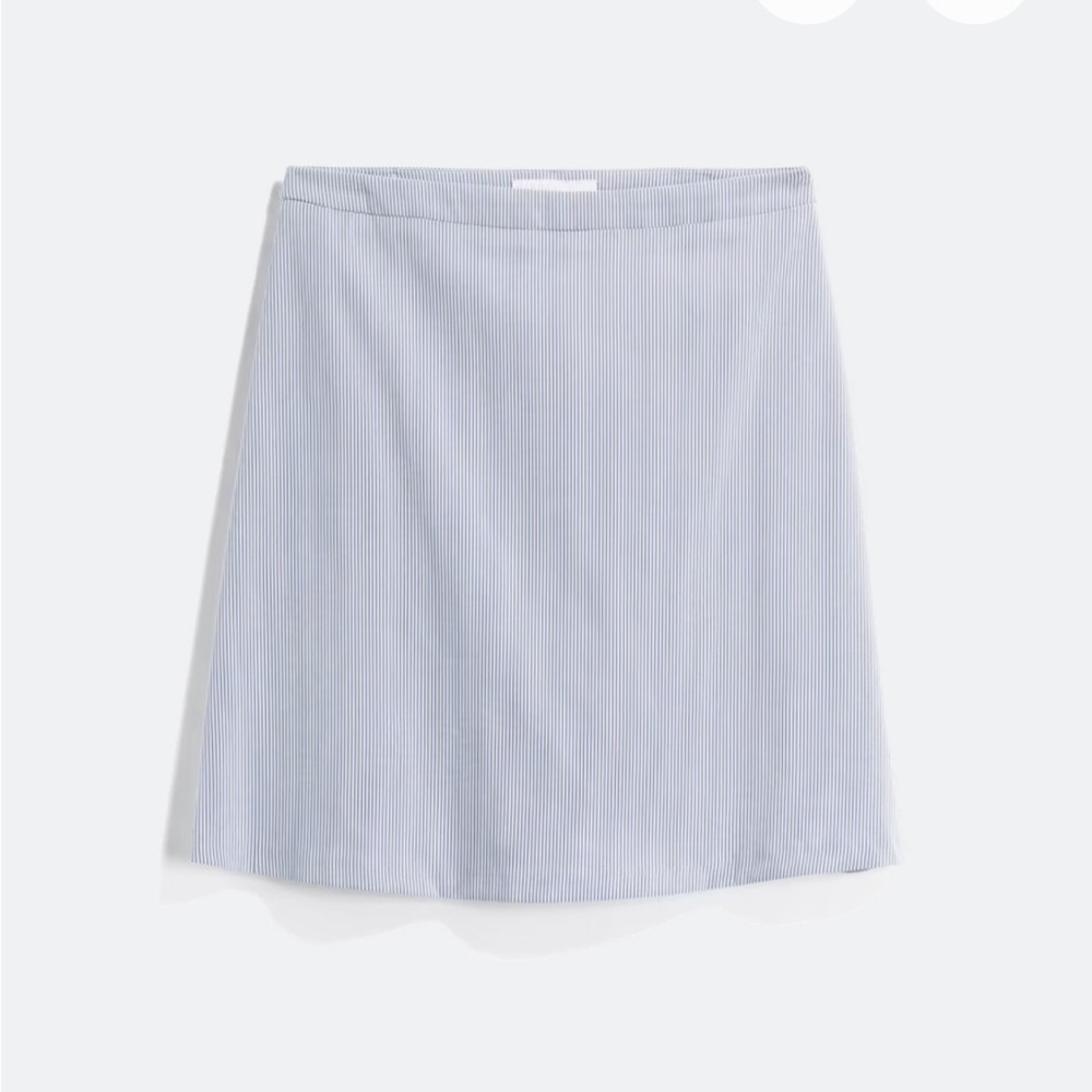 Margaret M Soft Blue A-Line Skirt